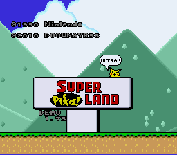 Super Pika Land Ultra (demo) Title Screen